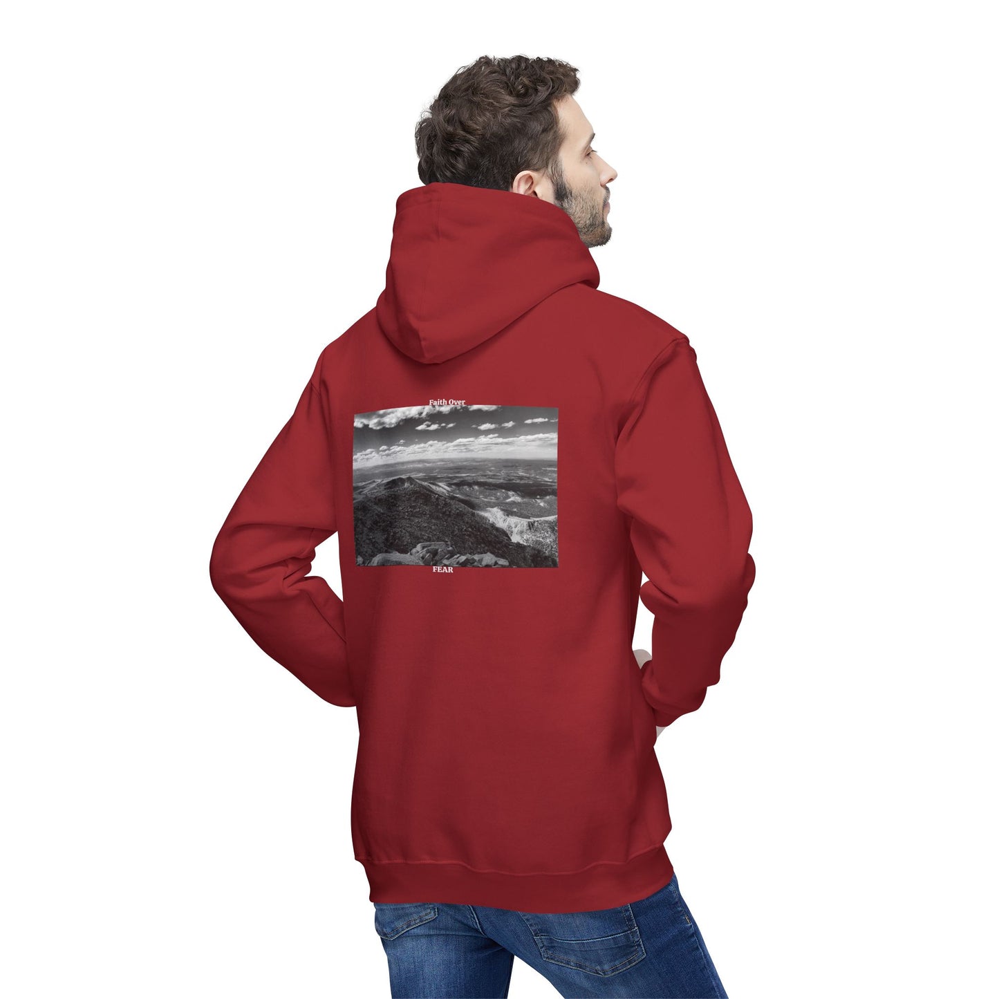 Pikes Peak in Colorado Unisex Hooded Sweatshirt with Scenic Landscape Print - Cozy & Stylish by Andrea Stevens