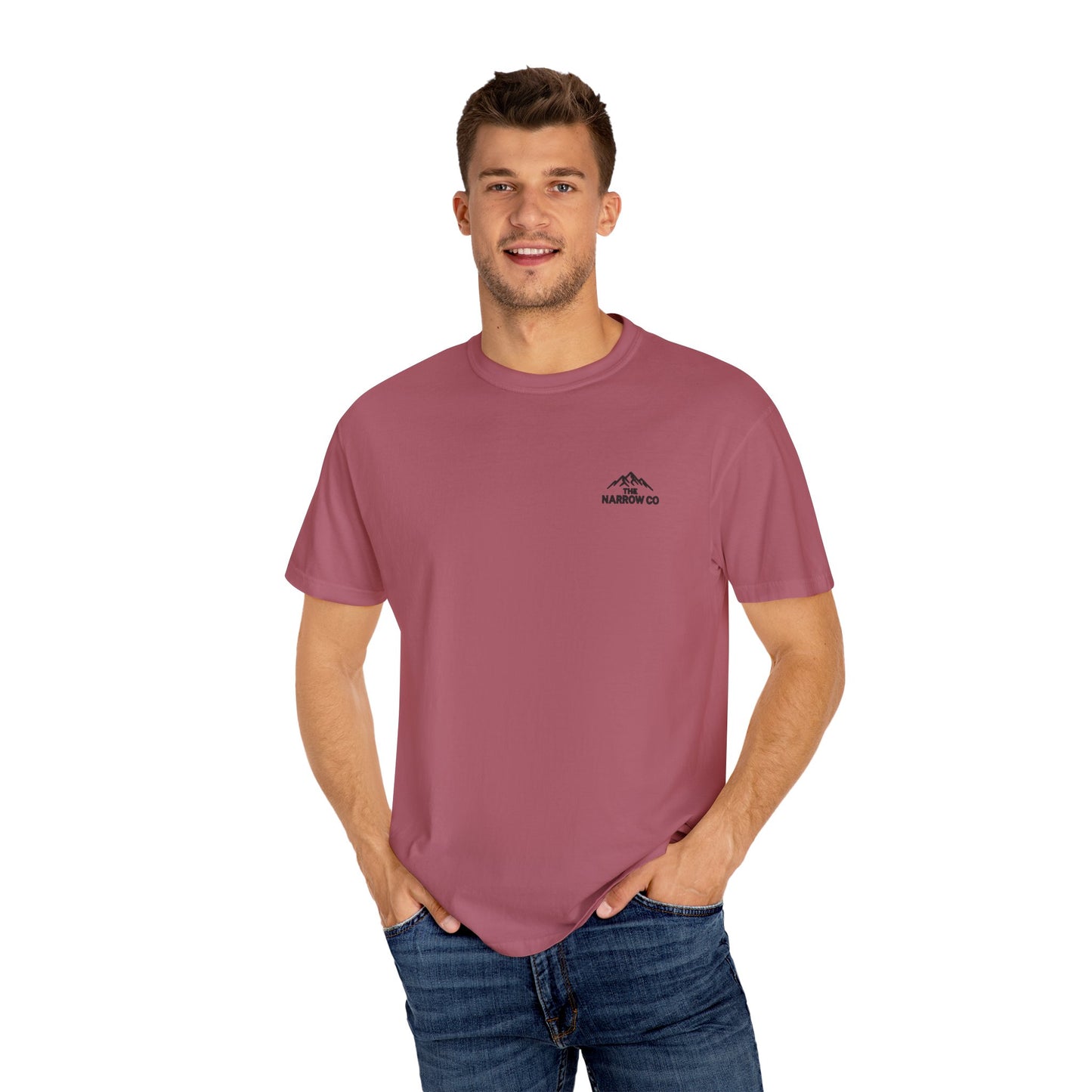 Bold & Courageous Unisex Garment-Dyed T-Shirt - Inspirational Spiritual Tee