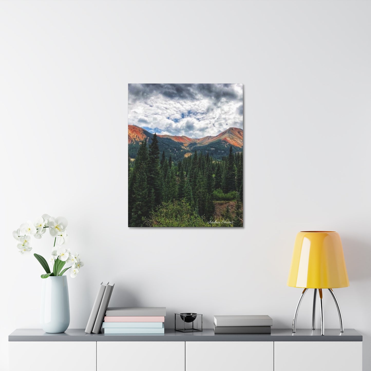 Colorado Mountain Landscape Stretched Canvas Art - Nature Wall Decor By Andrea Stevens