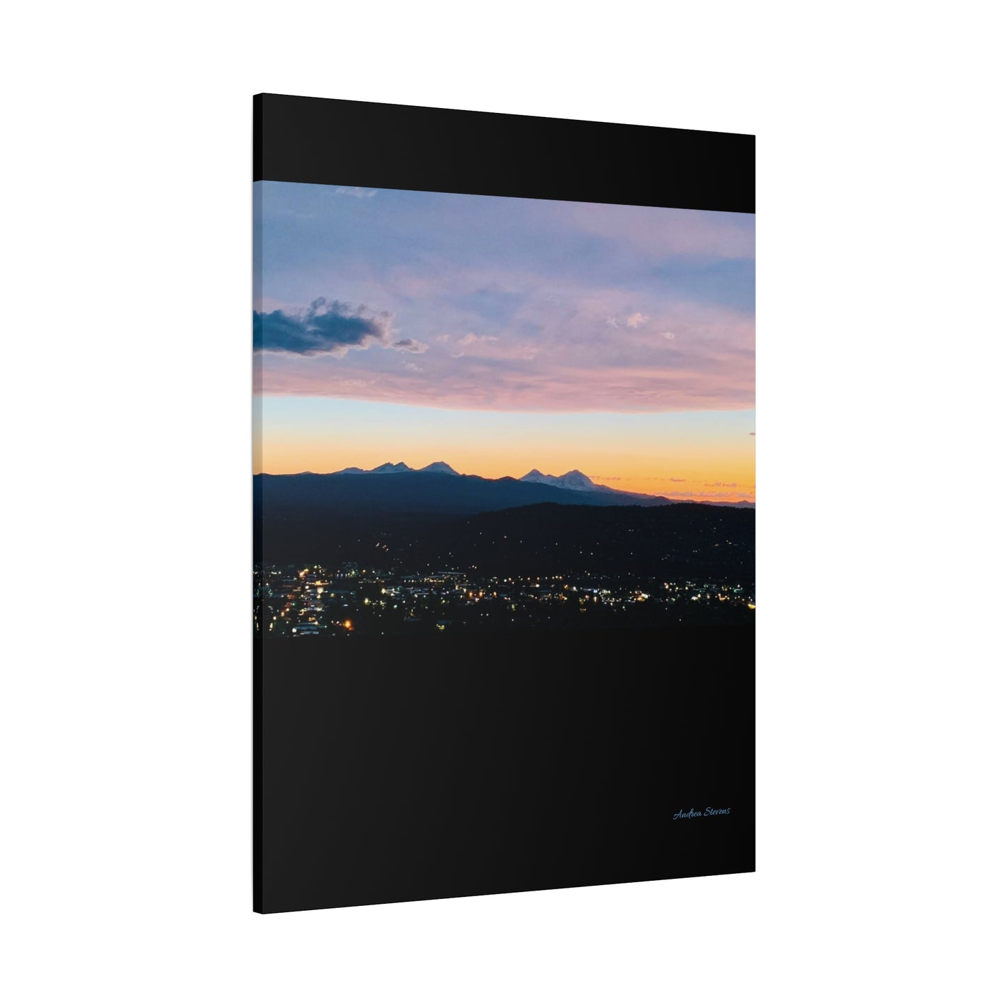Serene Mountain Landscape Canvas Print - 1.25" Stretched Wall Art