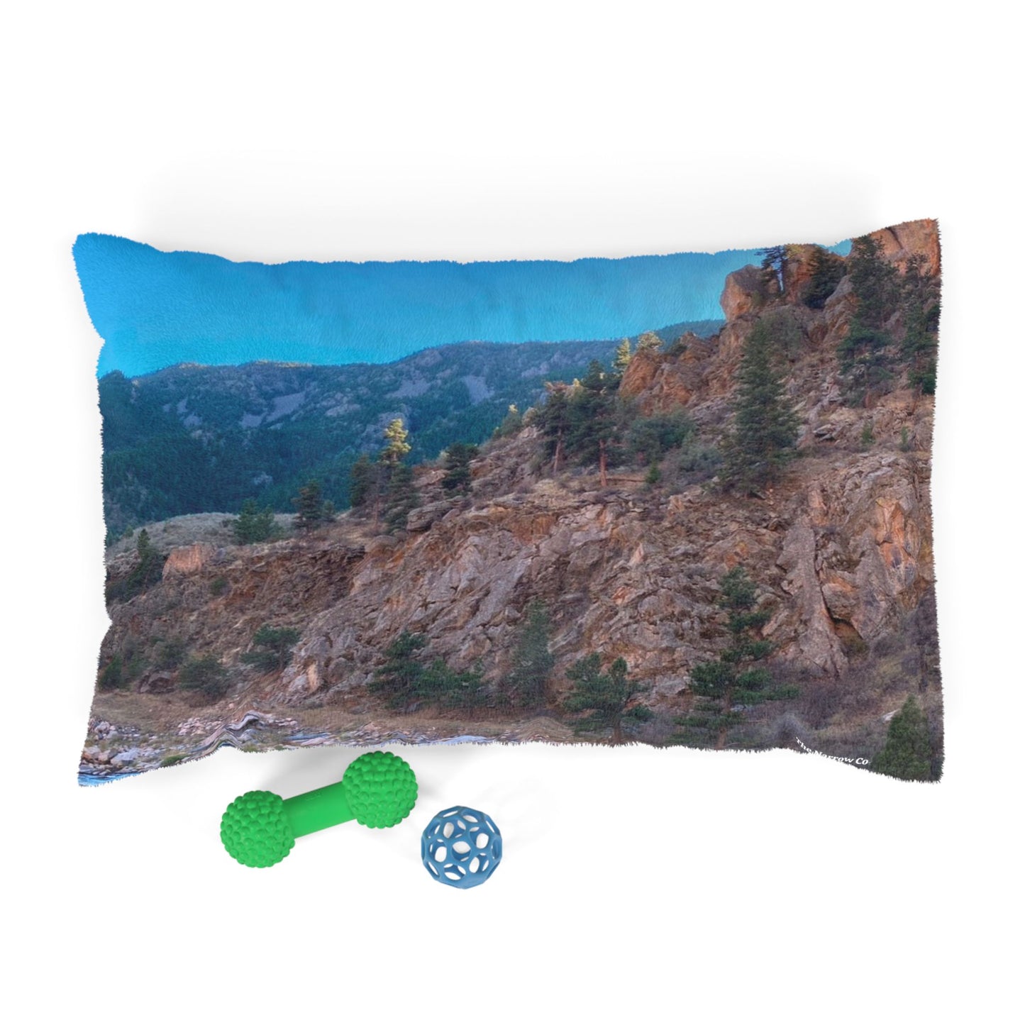 Scenic Mountain Pet Bed | Cozy Dog Bed, Cat Bed, Outdoor Decor, Animal Gift, Nature Lover's Bed