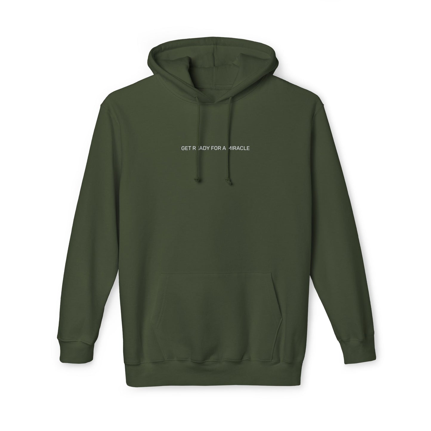 Get Ready For a Miracle, Comfortable Unisex Hooded Sweatshirt - 'Get Ready for a Miracle' - Perfect for Nature Lovers