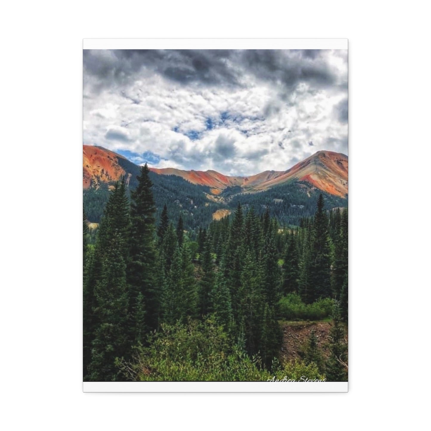 Colorado Mountain Landscape Stretched Canvas Art - Nature Wall Decor By Andrea Stevens