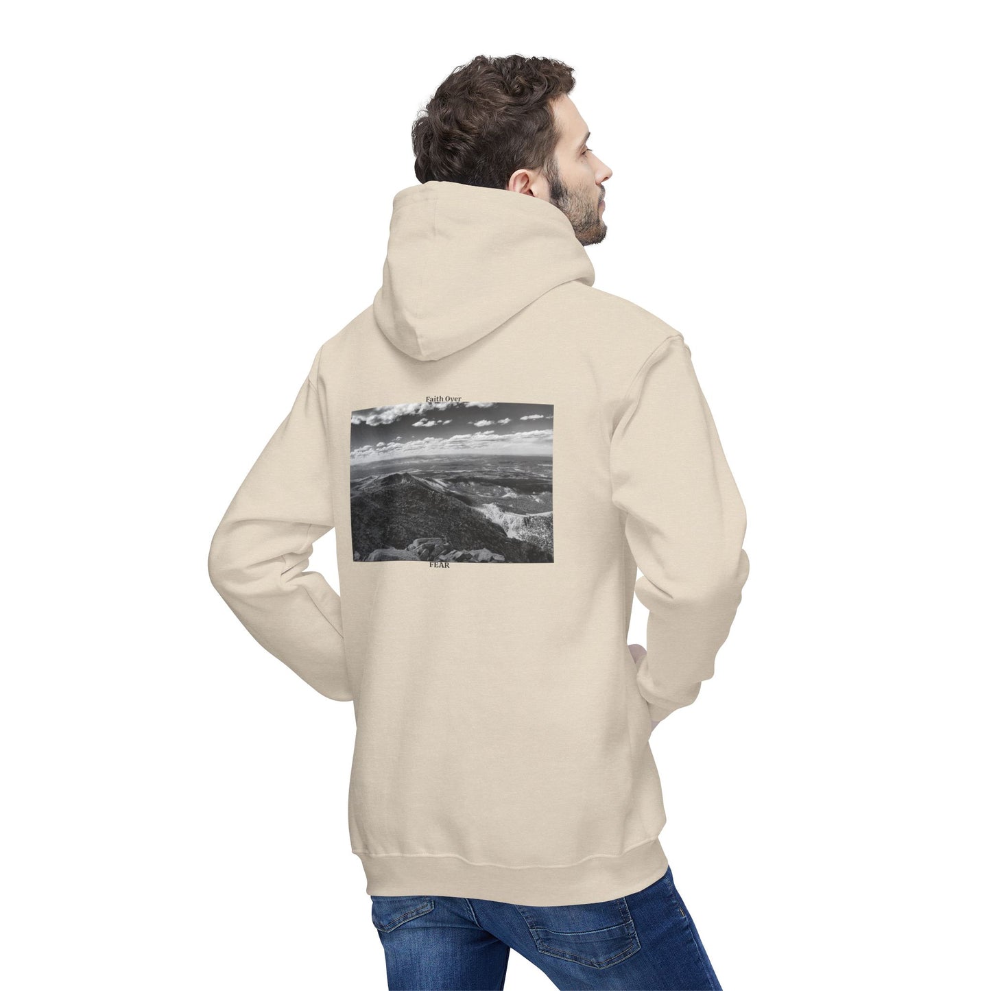 Pikes Peak in Colorado Unisex Hooded Sweatshirt with Scenic Landscape Print - Cozy & Stylish by Andrea Stevens