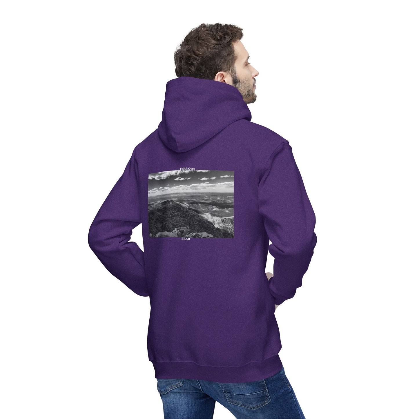 Pikes Peak in Colorado Unisex Hooded Sweatshirt with Scenic Landscape Print - Cozy & Stylish by Andrea Stevens