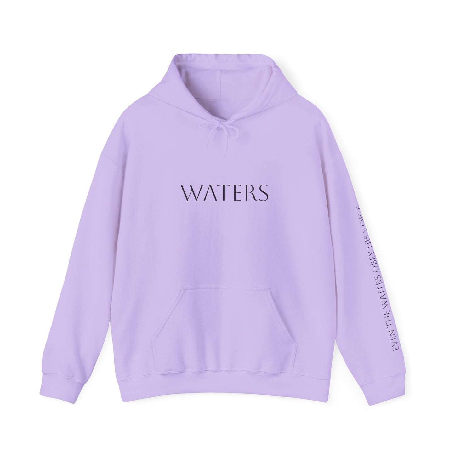 Minimalist Hoodie with 'WATERS' Text - Unisex Heavy Blend™
