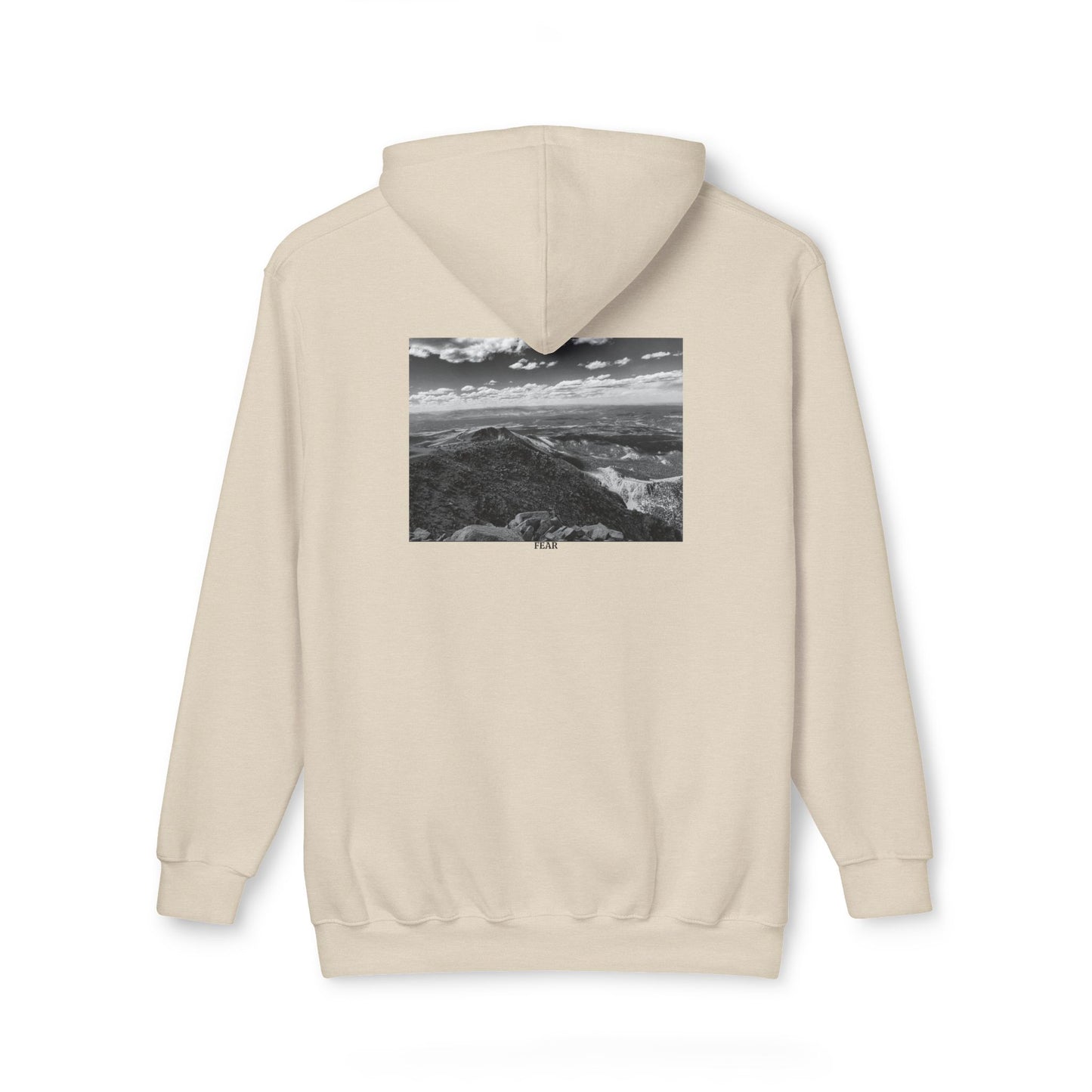 Pikes Peak in Colorado Unisex Hooded Sweatshirt with Scenic Landscape Print - Cozy & Stylish by Andrea Stevens