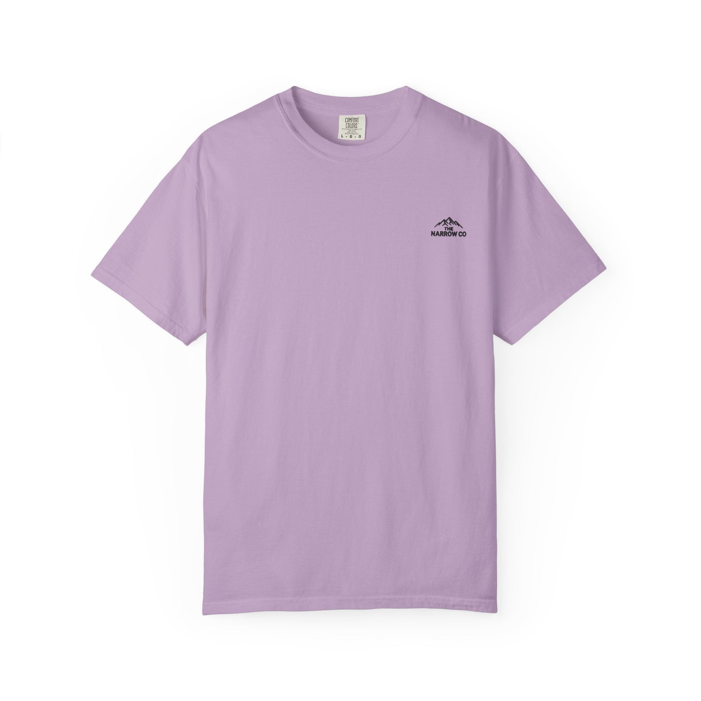 Bend Oregon Pilot Butte Unisex Garment-Dyed T-Shirt with Mountain Sunset Design - Casual Stylish Tee by Andrea Stevens