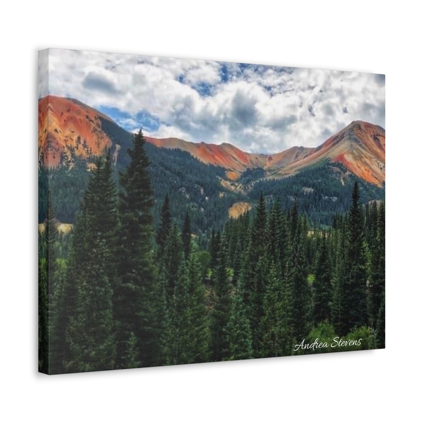 Colorado Mountain Landscape Stretched Canvas Art - Nature Wall Decor By Andrea Stevens