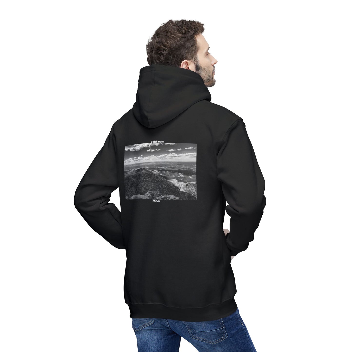 Pikes Peak in Colorado Unisex Hooded Sweatshirt with Scenic Landscape Print - Cozy & Stylish by Andrea Stevens