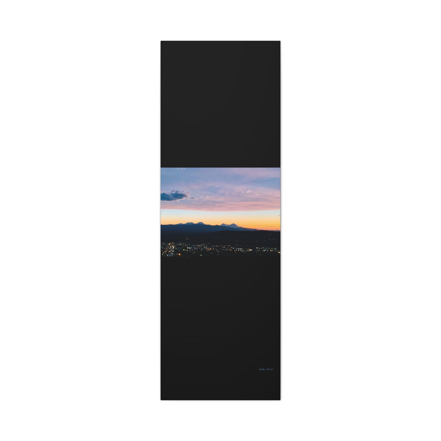 Serene Mountain Landscape Canvas Print - 1.25" Stretched Wall Art