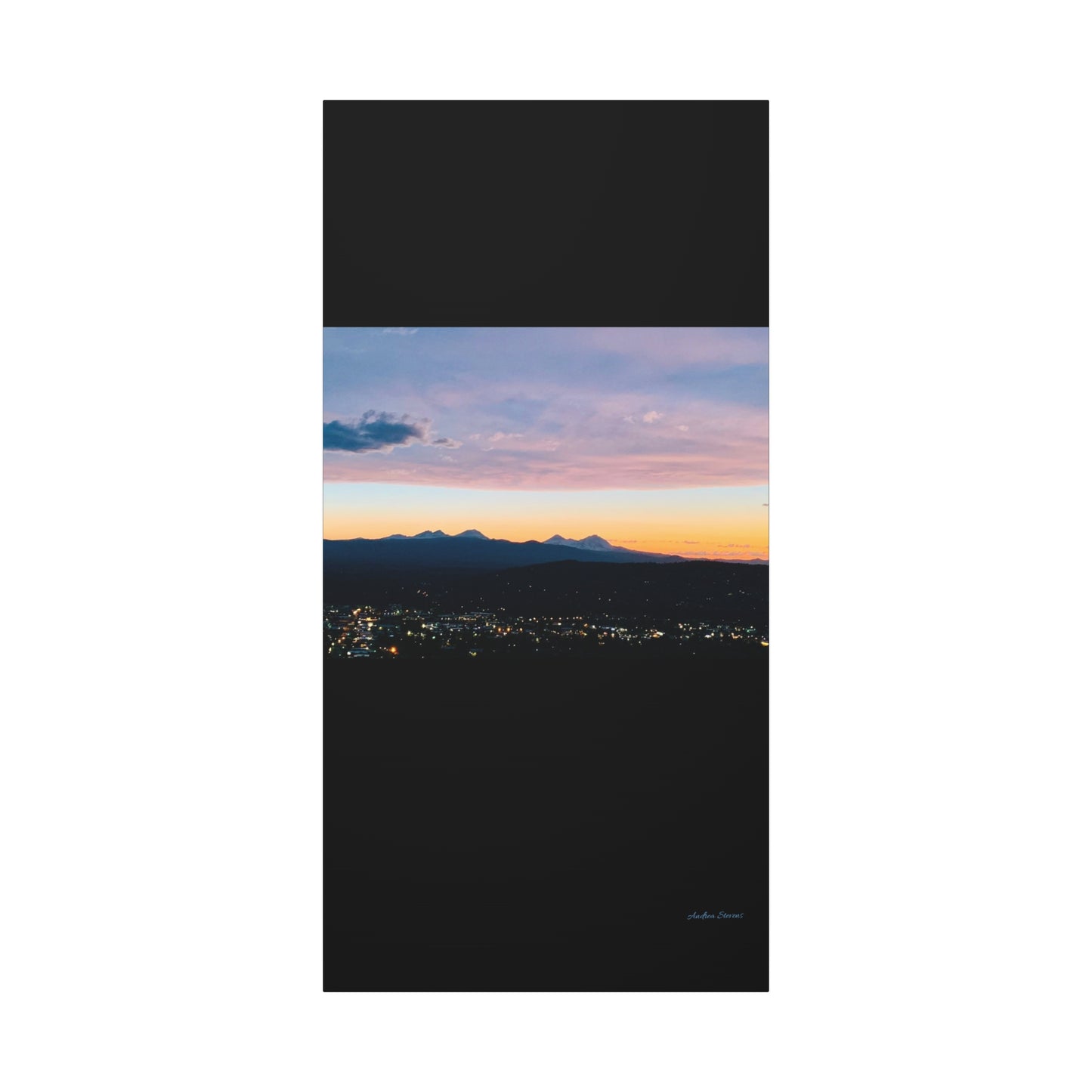 Serene Mountain Landscape Canvas Print - 1.25" Stretched Wall Art