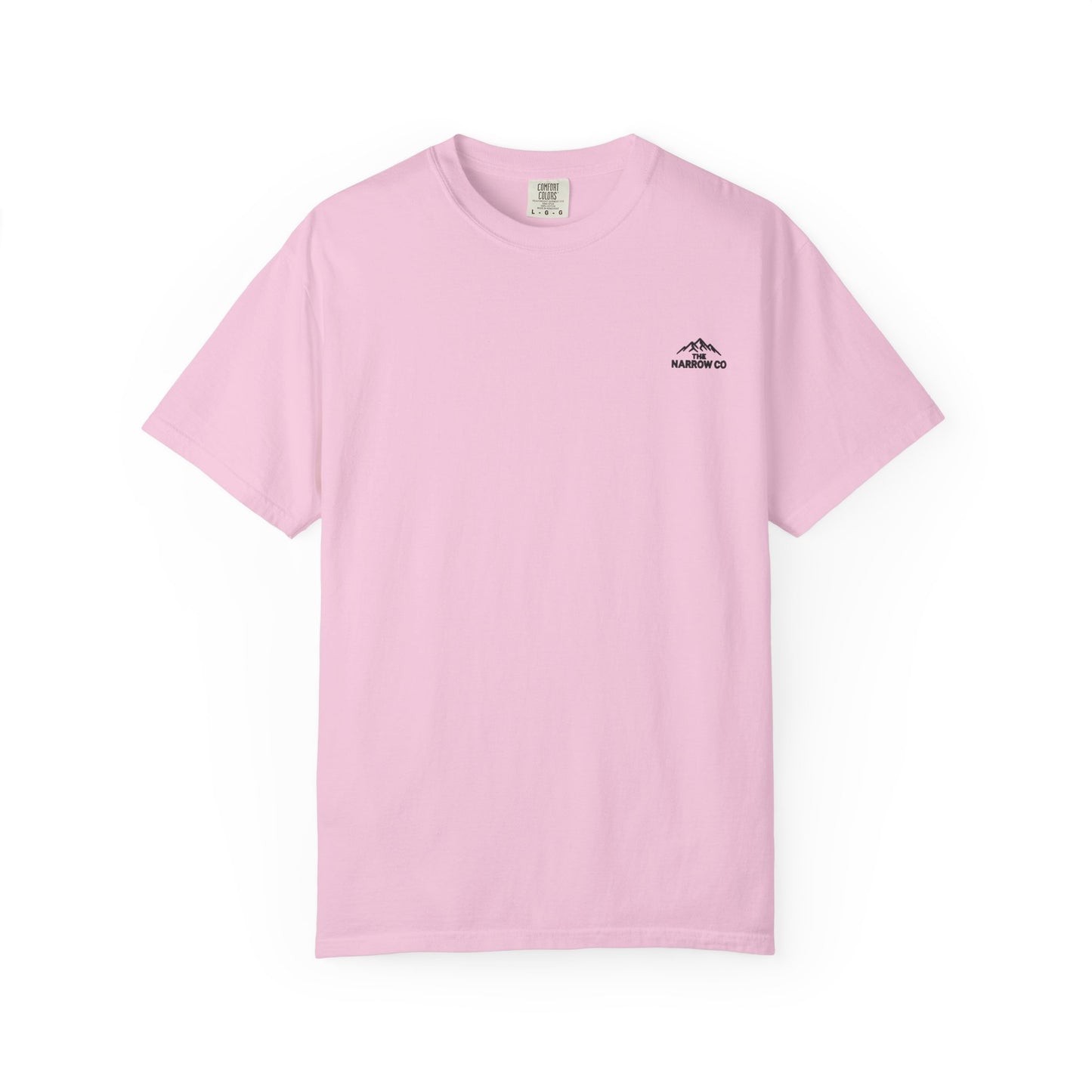 Bend Oregon Pilot Butte Unisex Garment-Dyed T-Shirt with Mountain Sunset Design - Casual Stylish Tee by Andrea Stevens