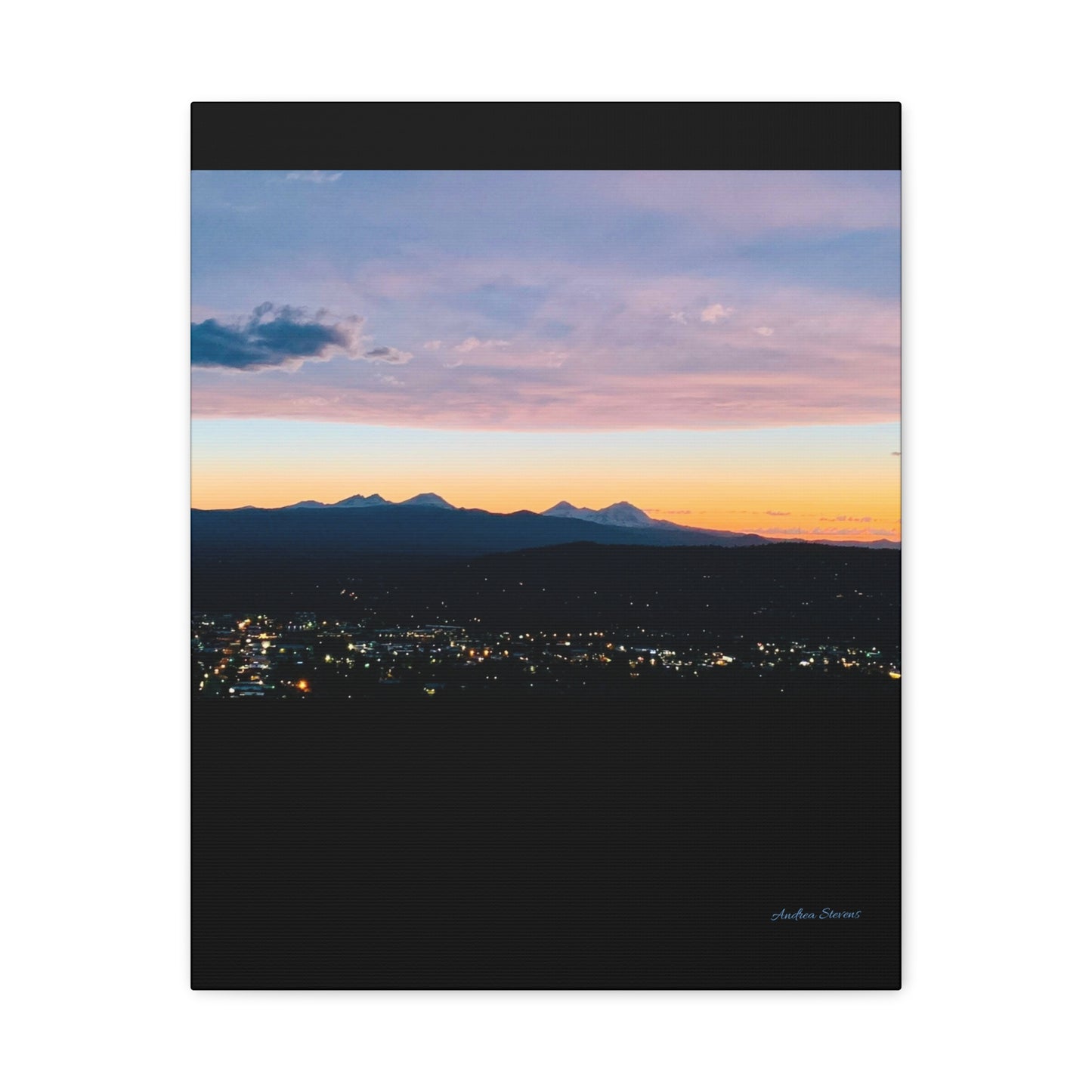 Serene Mountain Landscape Canvas Print - 1.25" Stretched Wall Art