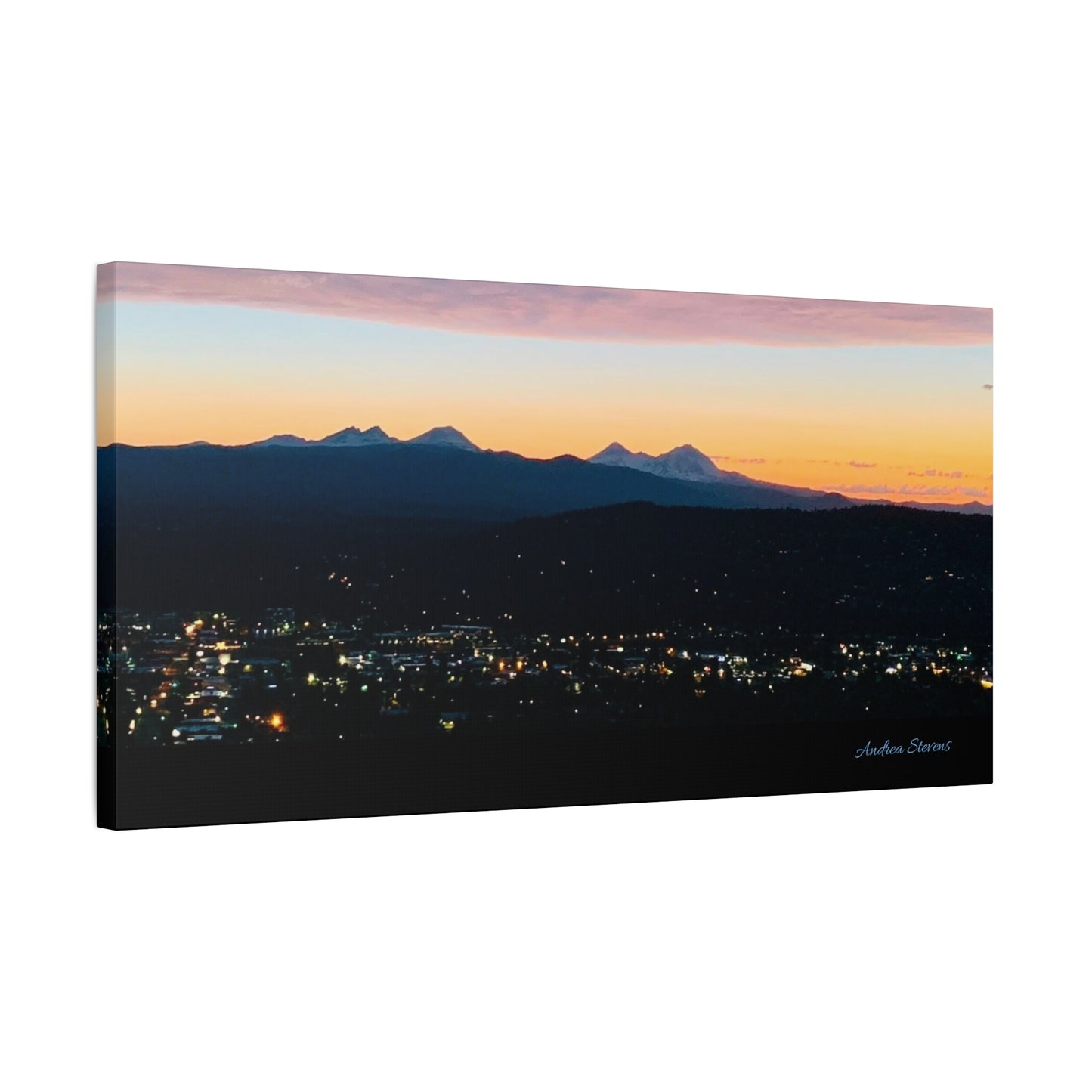 Serene Mountain Landscape Canvas Print - 1.25" Stretched Wall Art