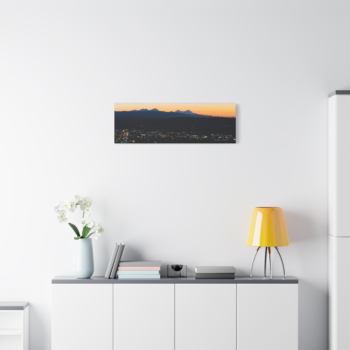 Serene Mountain Landscape Canvas Print - 1.25" Stretched Wall Art