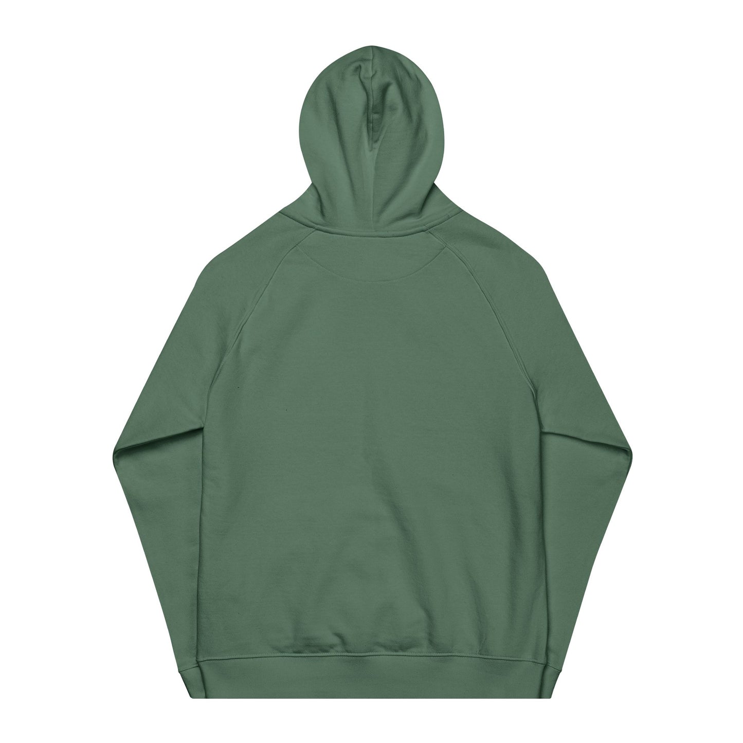 Unisex Eco-Friendly Raglan Hoodie with Mountain Embroidery