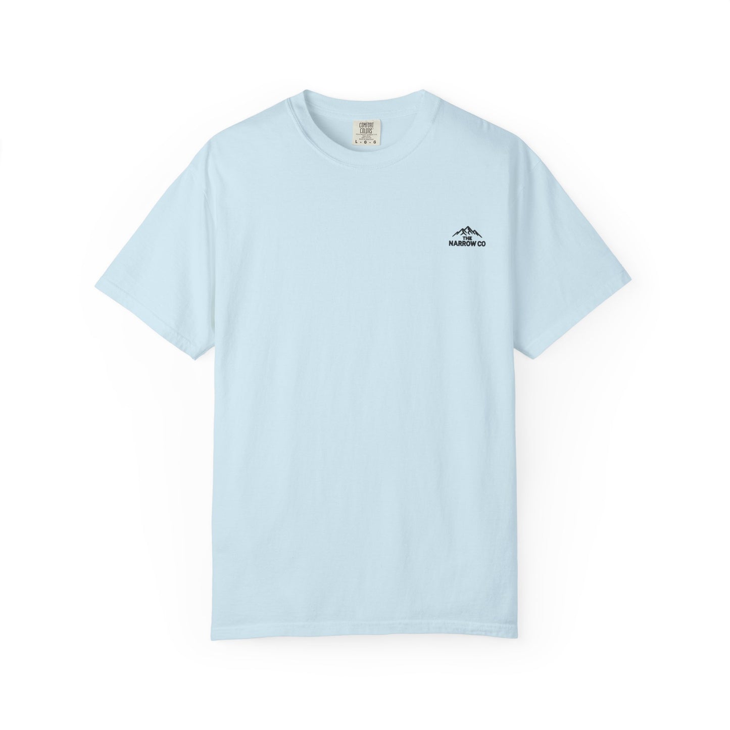 Bend Oregon Pilot Butte Unisex Garment-Dyed T-Shirt with Mountain Sunset Design - Casual Stylish Tee by Andrea Stevens