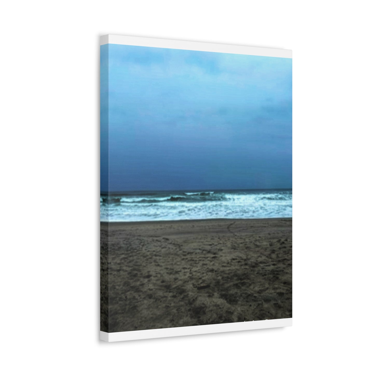 Neskowin Oregon Ocean Wave Stretched Canvas Art - Coastal Beach Wall Decor by Andrea Stevens