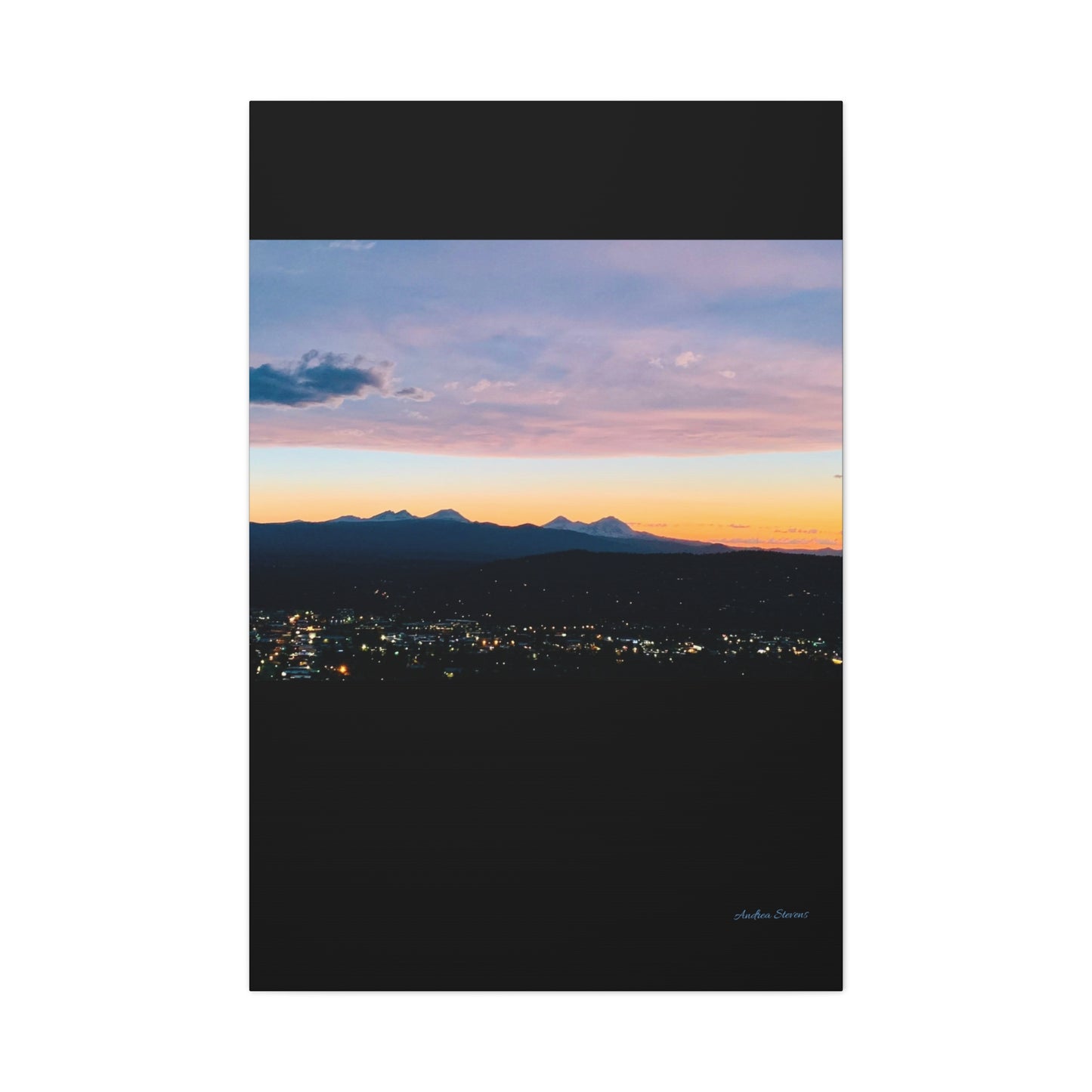 Serene Mountain Landscape Canvas Print - 1.25" Stretched Wall Art