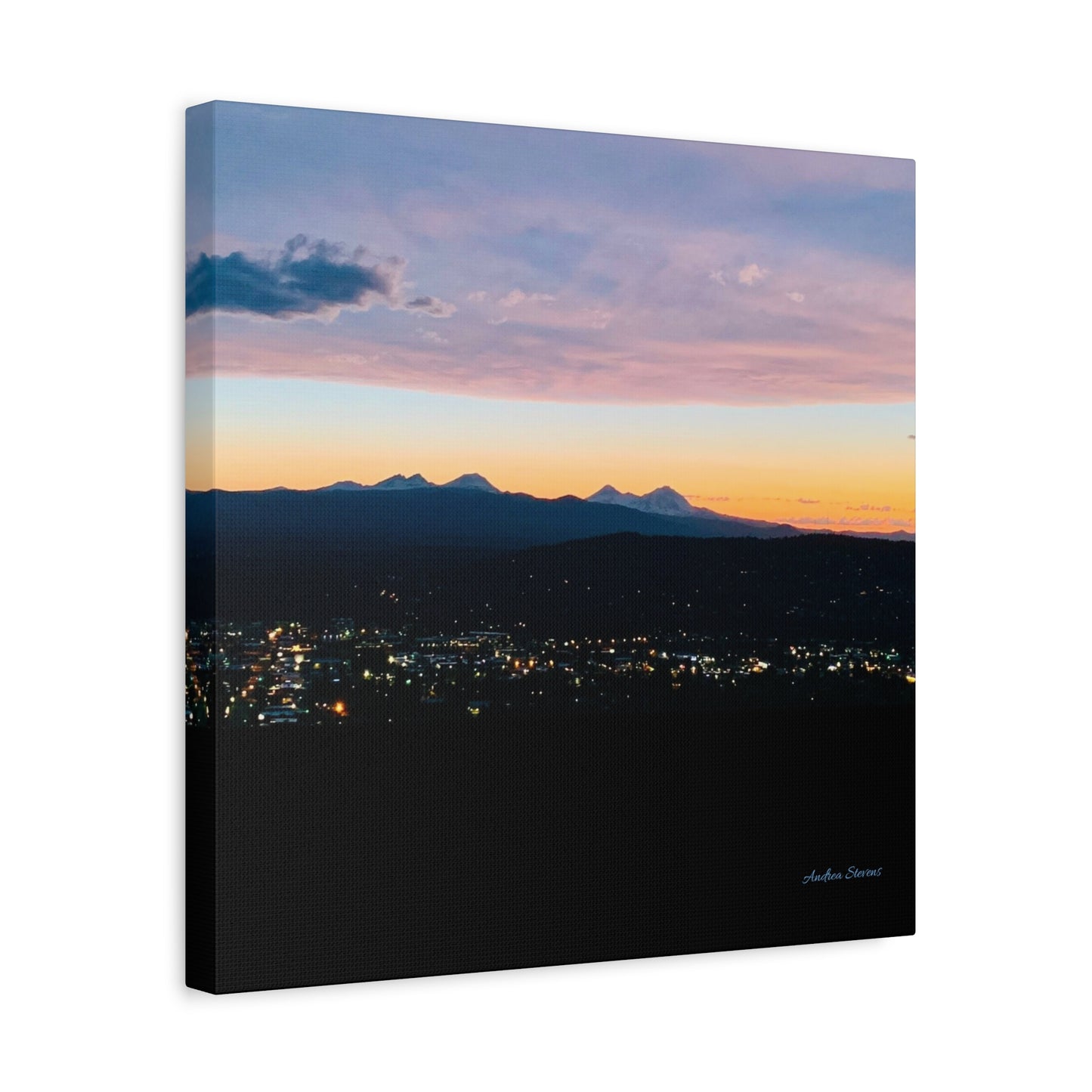 Serene Mountain Landscape Canvas Print - 1.25" Stretched Wall Art