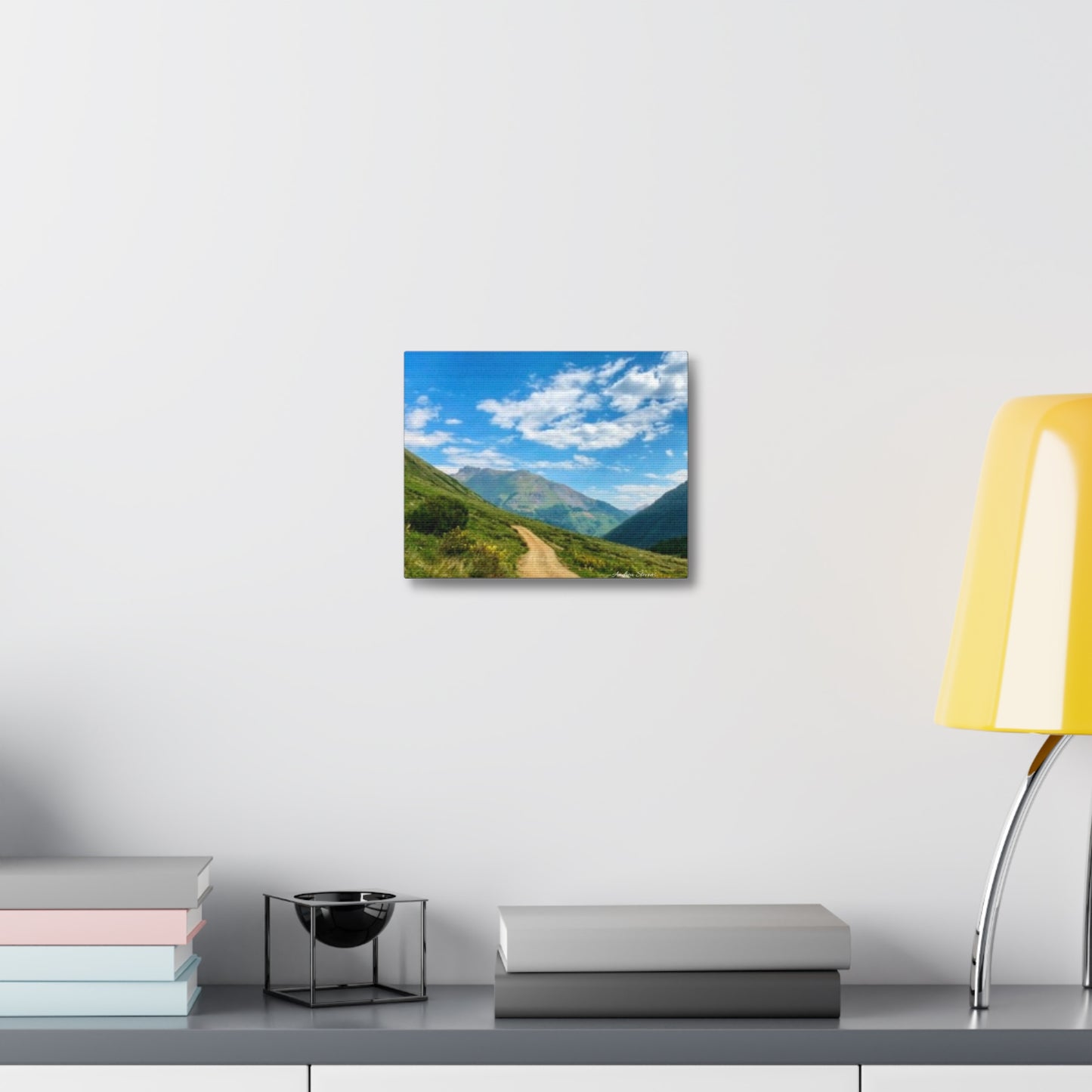 Colorado Scenic Inspirational Stretched Canvas - Mountain Off Roading Path Artwork by Andrea Stevens