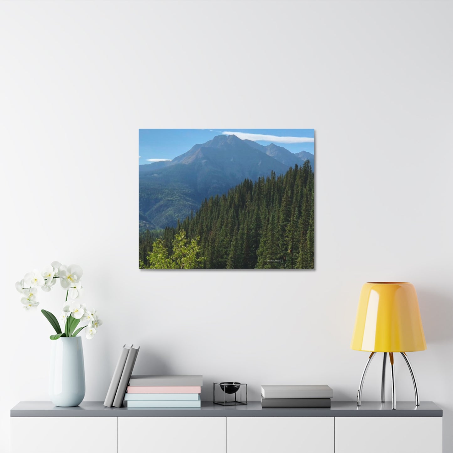 Colorado Nature Landscape Stretched Canvas - Majestic Mountain & Forest Art by Andrea Stevens