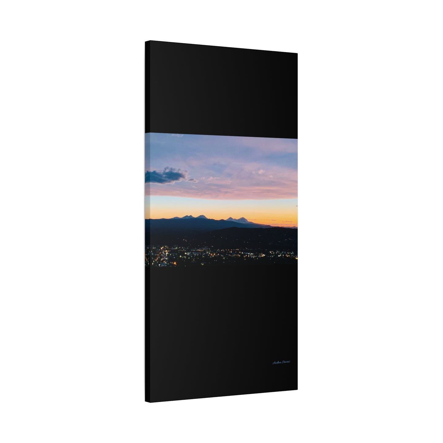 Serene Mountain Landscape Canvas Print - 1.25" Stretched Wall Art