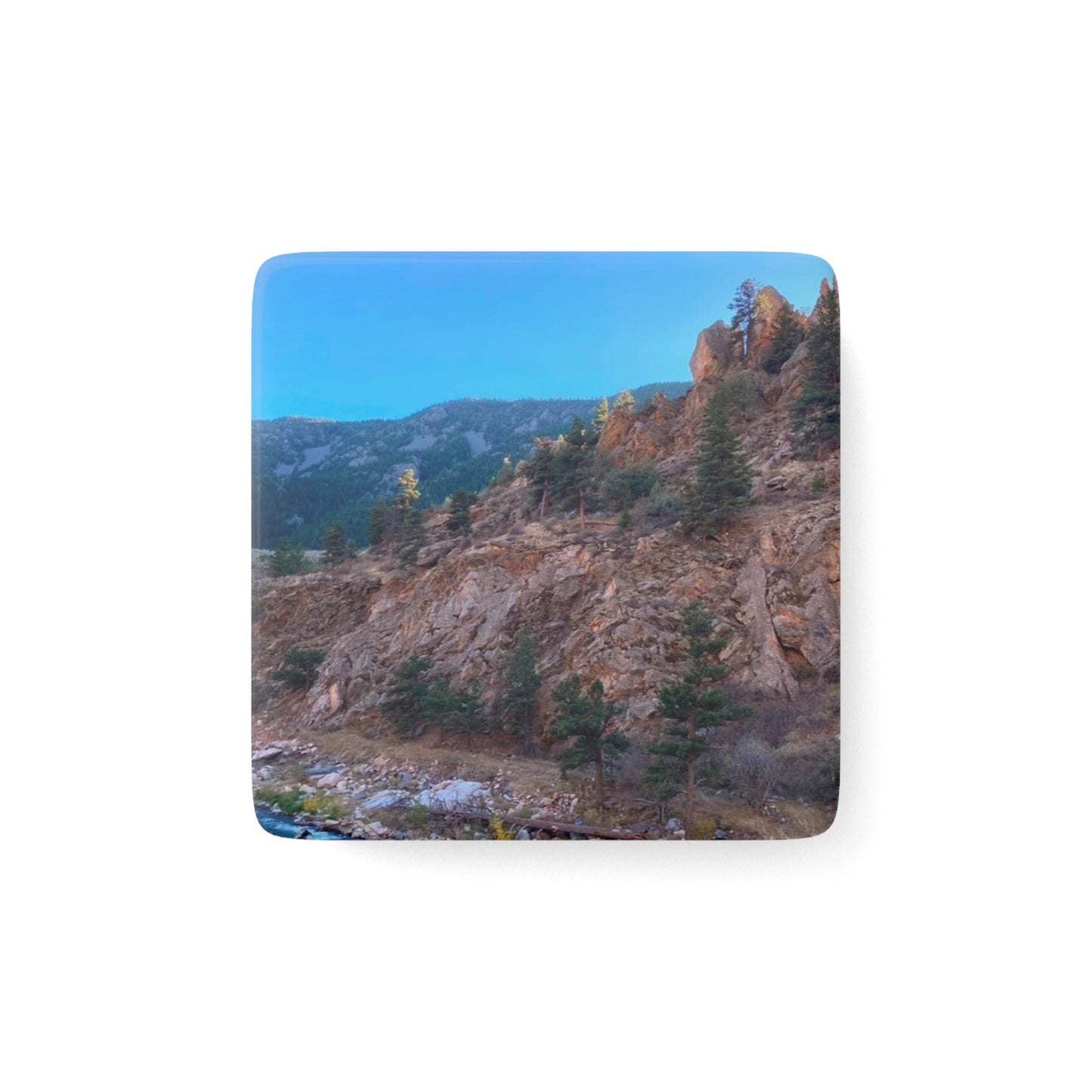 Colorado Scenic Mountain Porcelain Magnet - Nature Lover's Gift By Andrea Stevens