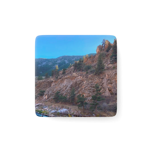 Colorado Scenic Mountain Porcelain Magnet - Nature Lover's Gift By Andrea Stevens
