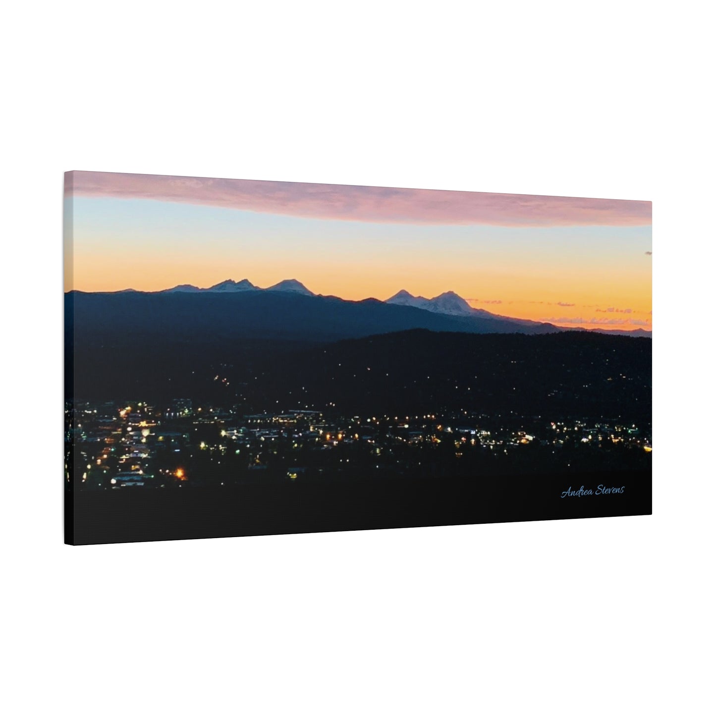 Serene Mountain Landscape Canvas Print - 1.25" Stretched Wall Art