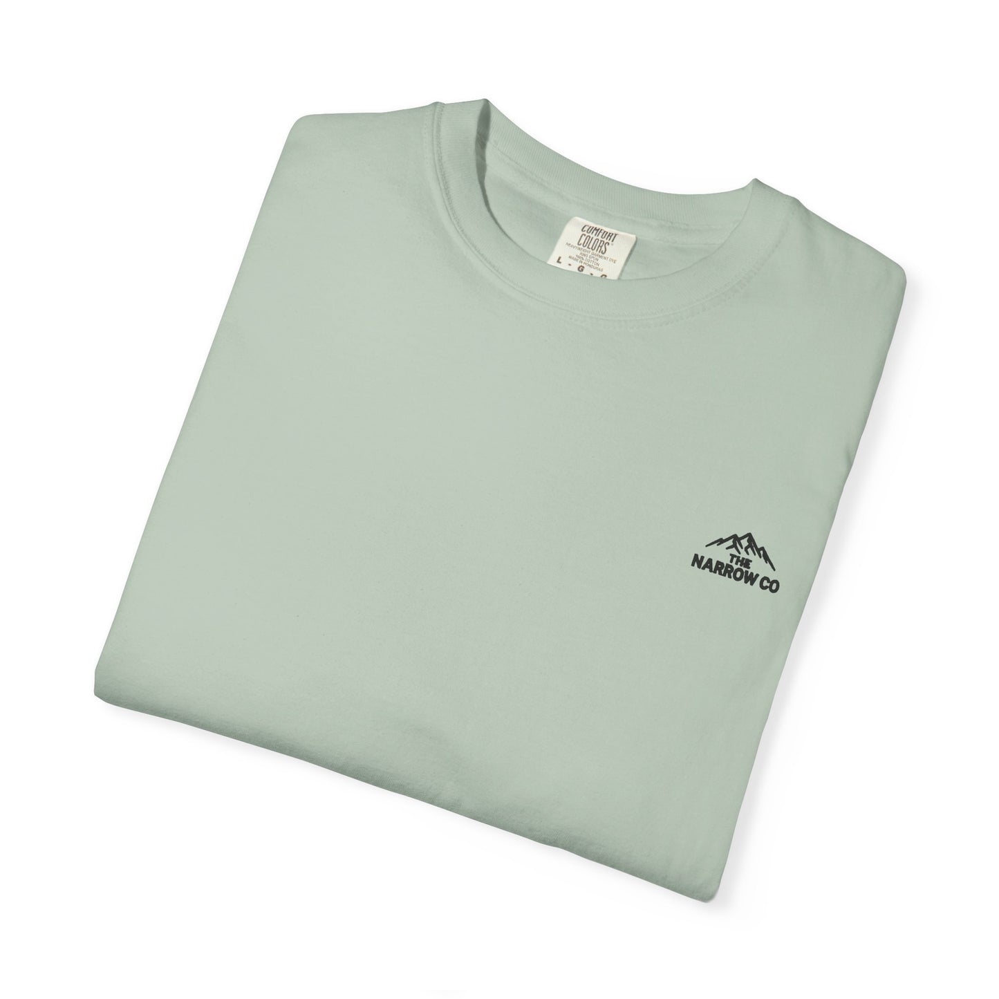 Bend Oregon Pilot Butte Unisex Garment-Dyed T-Shirt with Mountain Sunset Design - Casual Stylish Tee by Andrea Stevens