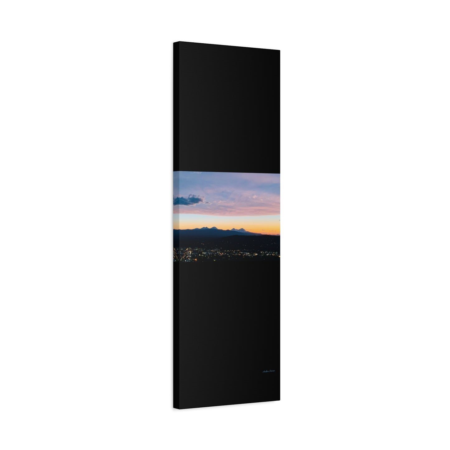 Serene Mountain Landscape Canvas Print - 1.25" Stretched Wall Art
