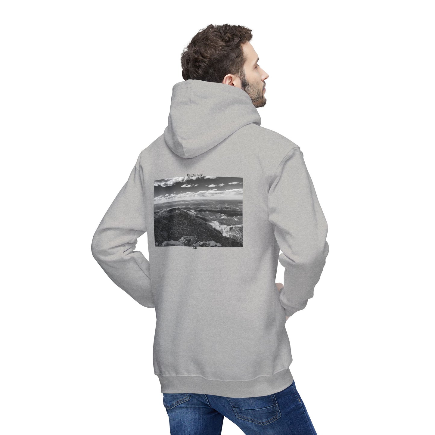 Pikes Peak in Colorado Unisex Hooded Sweatshirt with Scenic Landscape Print - Cozy & Stylish by Andrea Stevens