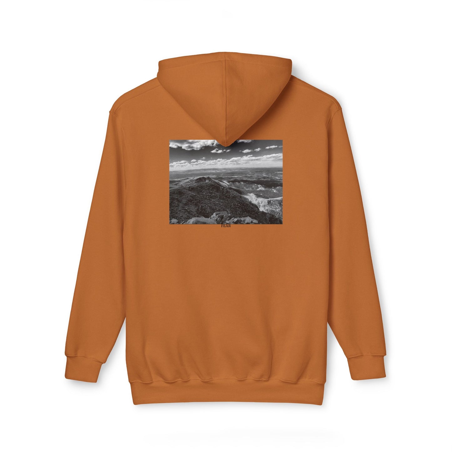 Pikes Peak in Colorado Unisex Hooded Sweatshirt with Scenic Landscape Print - Cozy & Stylish by Andrea Stevens