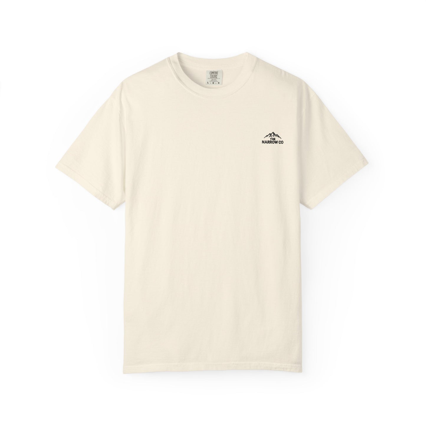 Bend Oregon Pilot Butte Unisex Garment-Dyed T-Shirt with Mountain Sunset Design - Casual Stylish Tee by Andrea Stevens