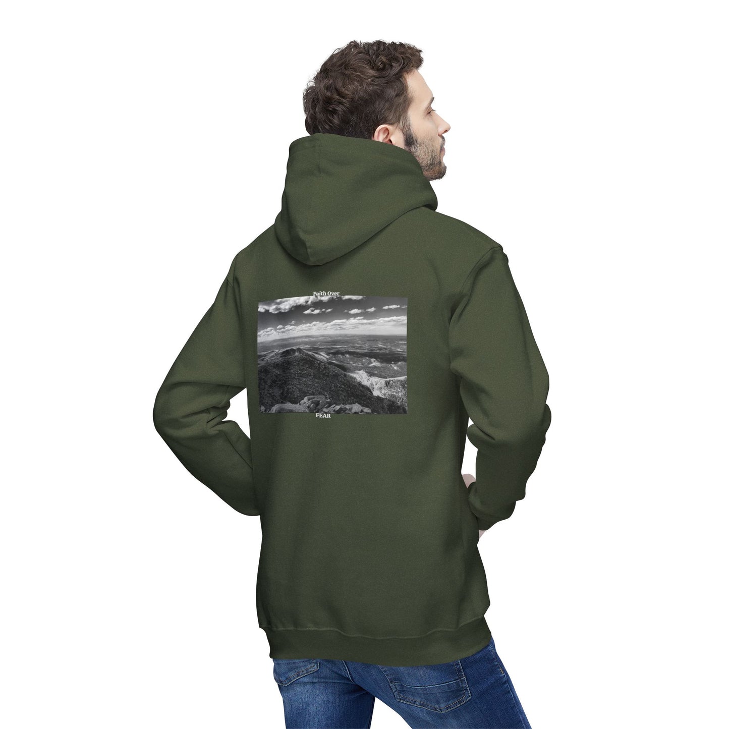 Pikes Peak in Colorado Unisex Hooded Sweatshirt with Scenic Landscape Print - Cozy & Stylish by Andrea Stevens