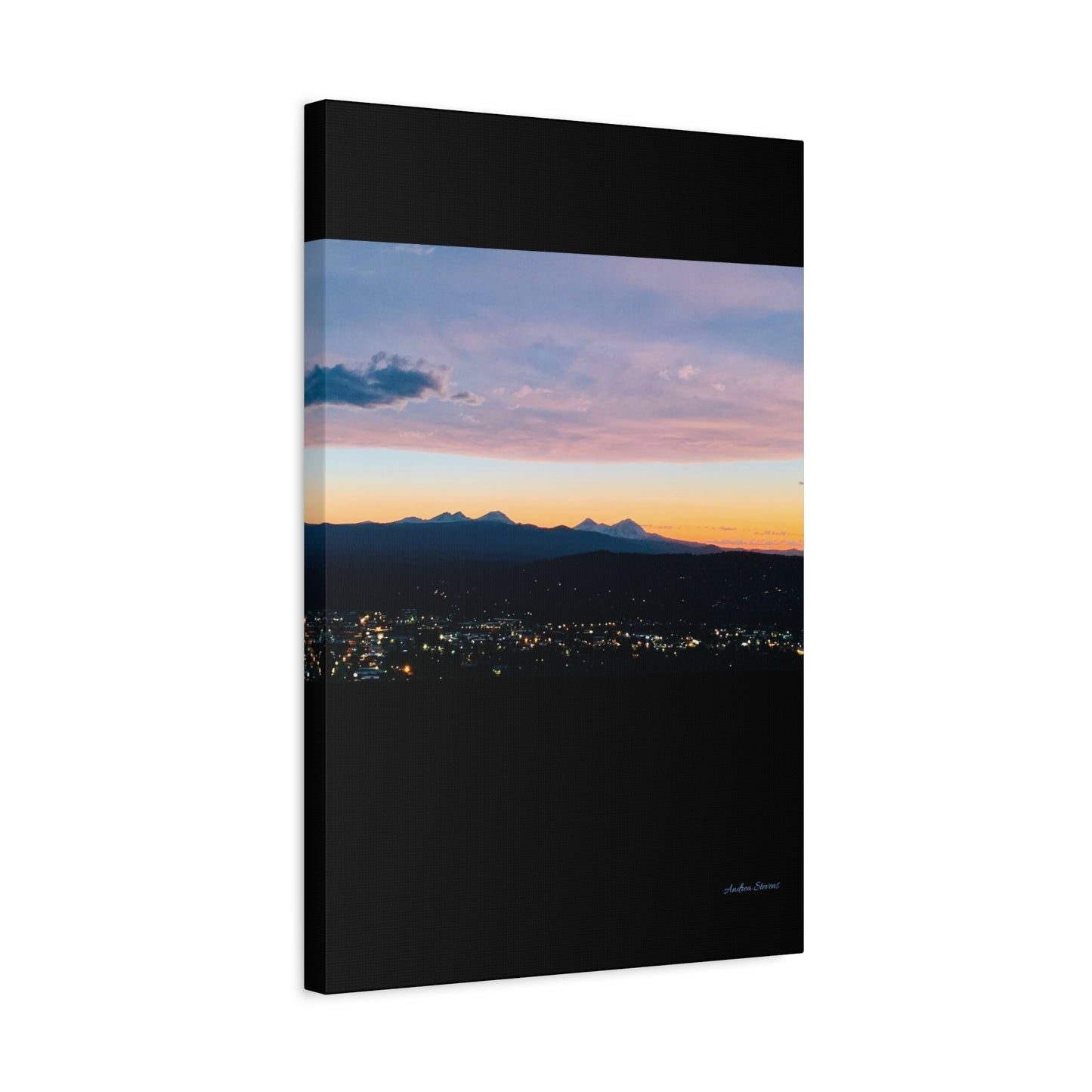 Serene Mountain Landscape Canvas Print - 1.25" Stretched Wall Art