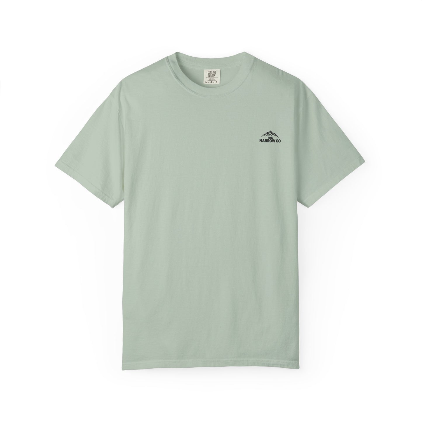 Bend Oregon Pilot Butte Unisex Garment-Dyed T-Shirt with Mountain Sunset Design - Casual Stylish Tee by Andrea Stevens