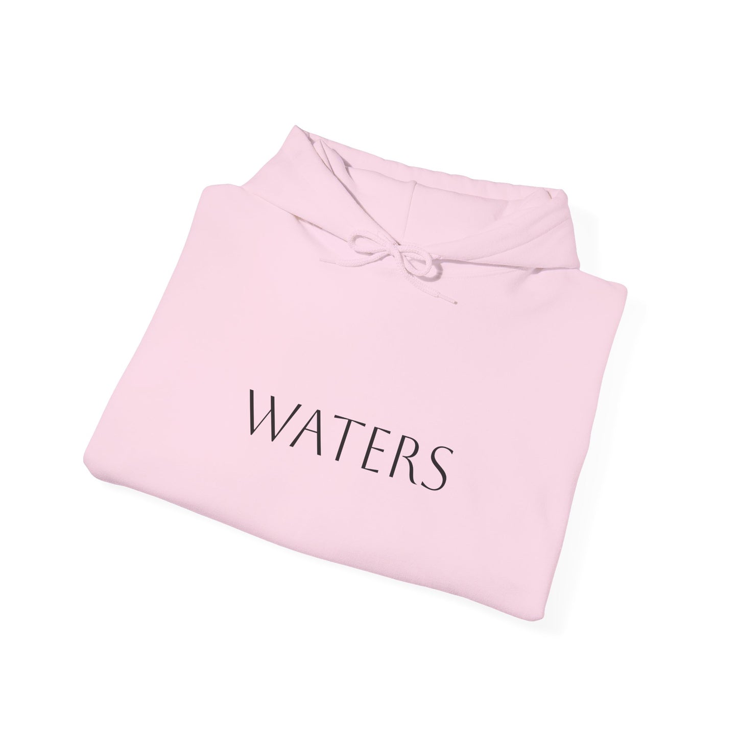 Minimalist Hoodie with 'WATERS' Text - Unisex Heavy Blend™