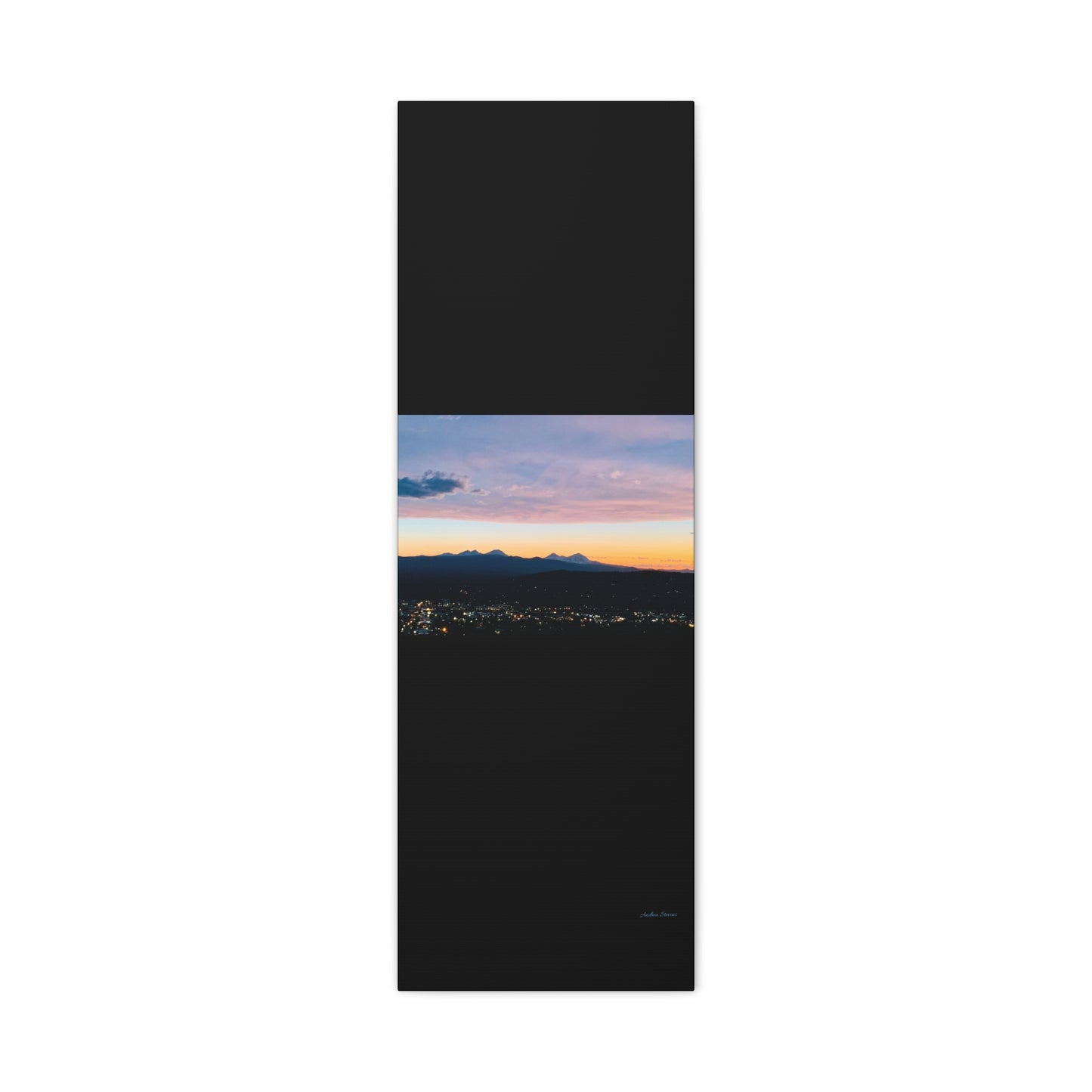 Serene Mountain Landscape Canvas Print - 1.25" Stretched Wall Art