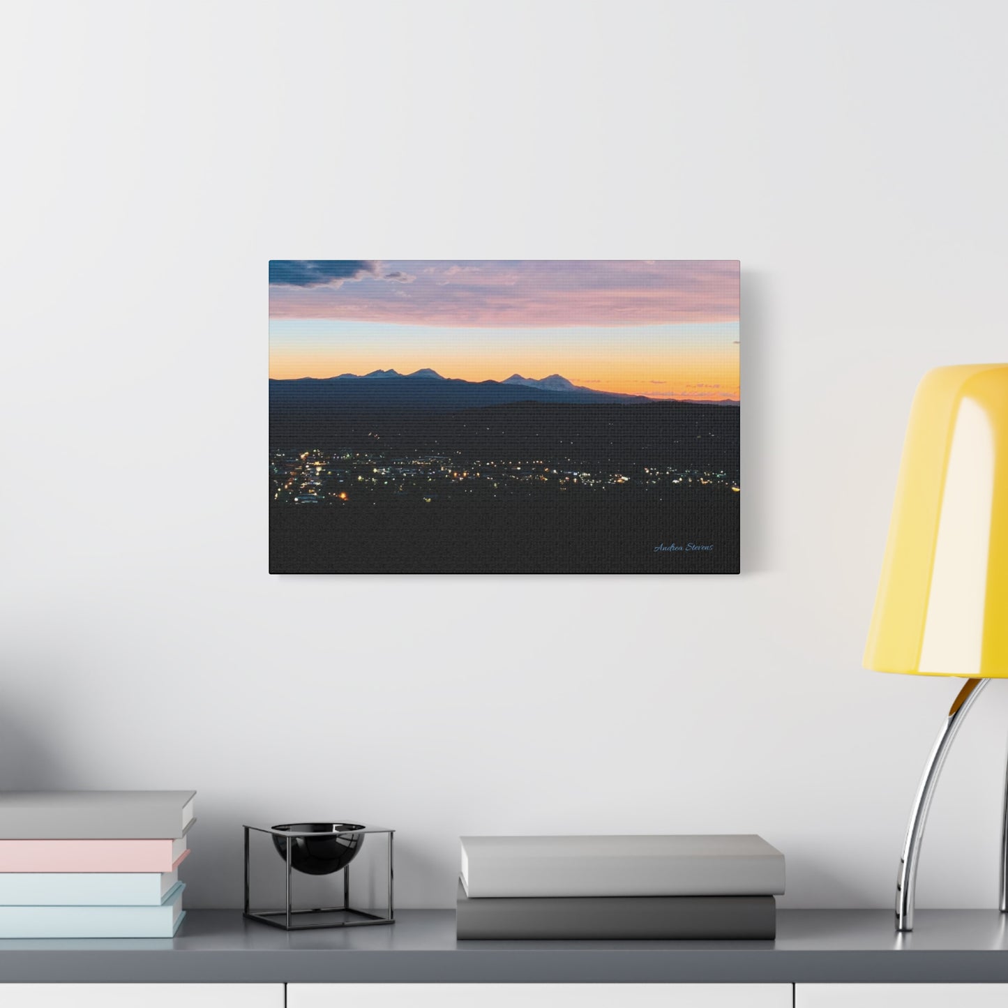 Serene Mountain Landscape Canvas Print - 1.25" Stretched Wall Art