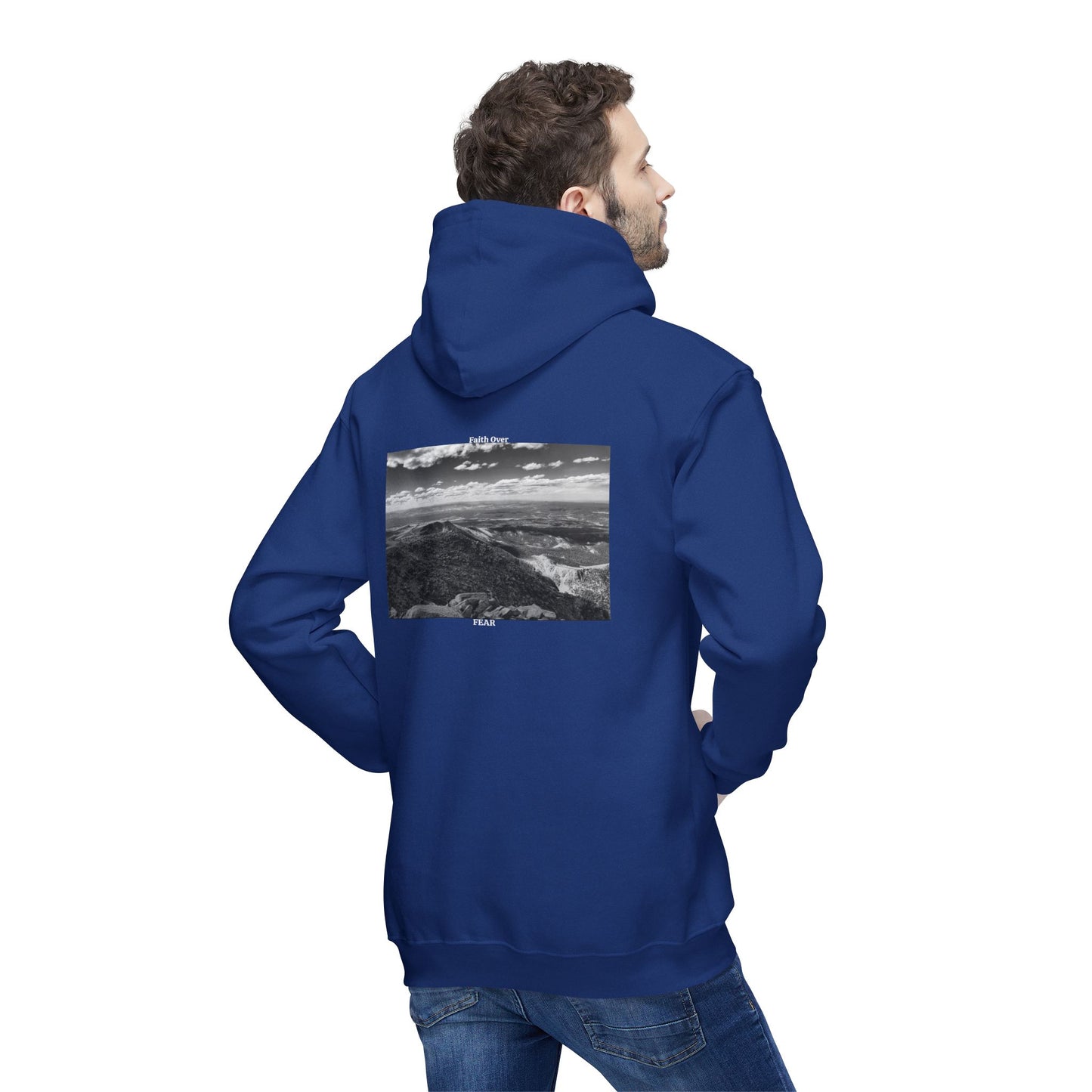 Pikes Peak in Colorado Unisex Hooded Sweatshirt with Scenic Landscape Print - Cozy & Stylish by Andrea Stevens