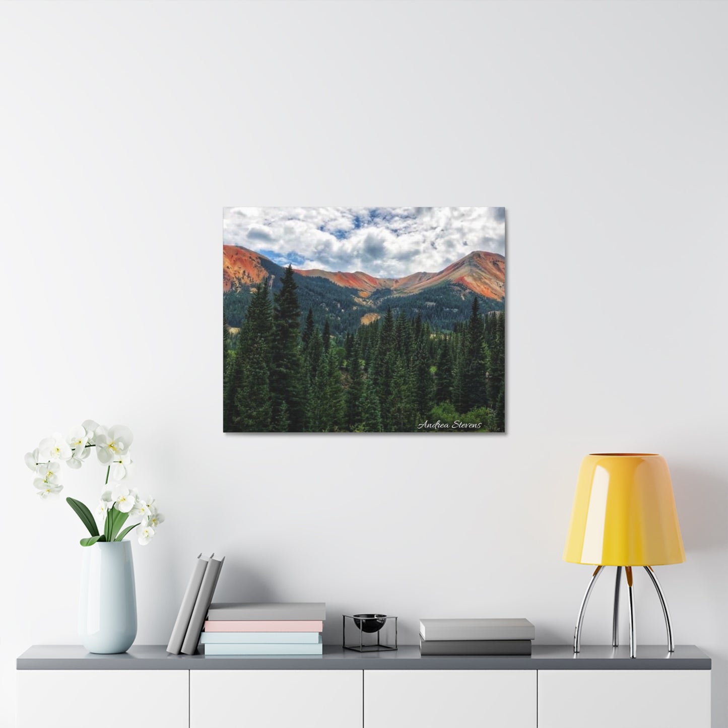 Colorado Mountain Landscape Stretched Canvas Art - Nature Wall Decor By Andrea Stevens