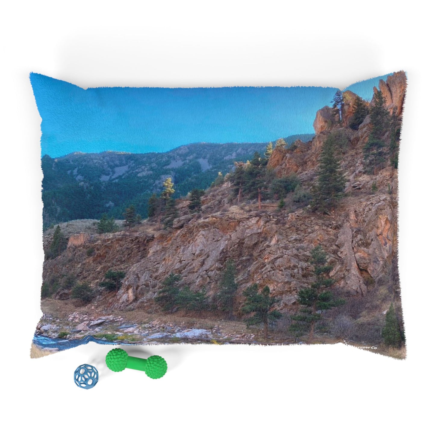 Scenic Mountain Pet Bed | Cozy Dog Bed, Cat Bed, Outdoor Decor, Animal Gift, Nature Lover's Bed