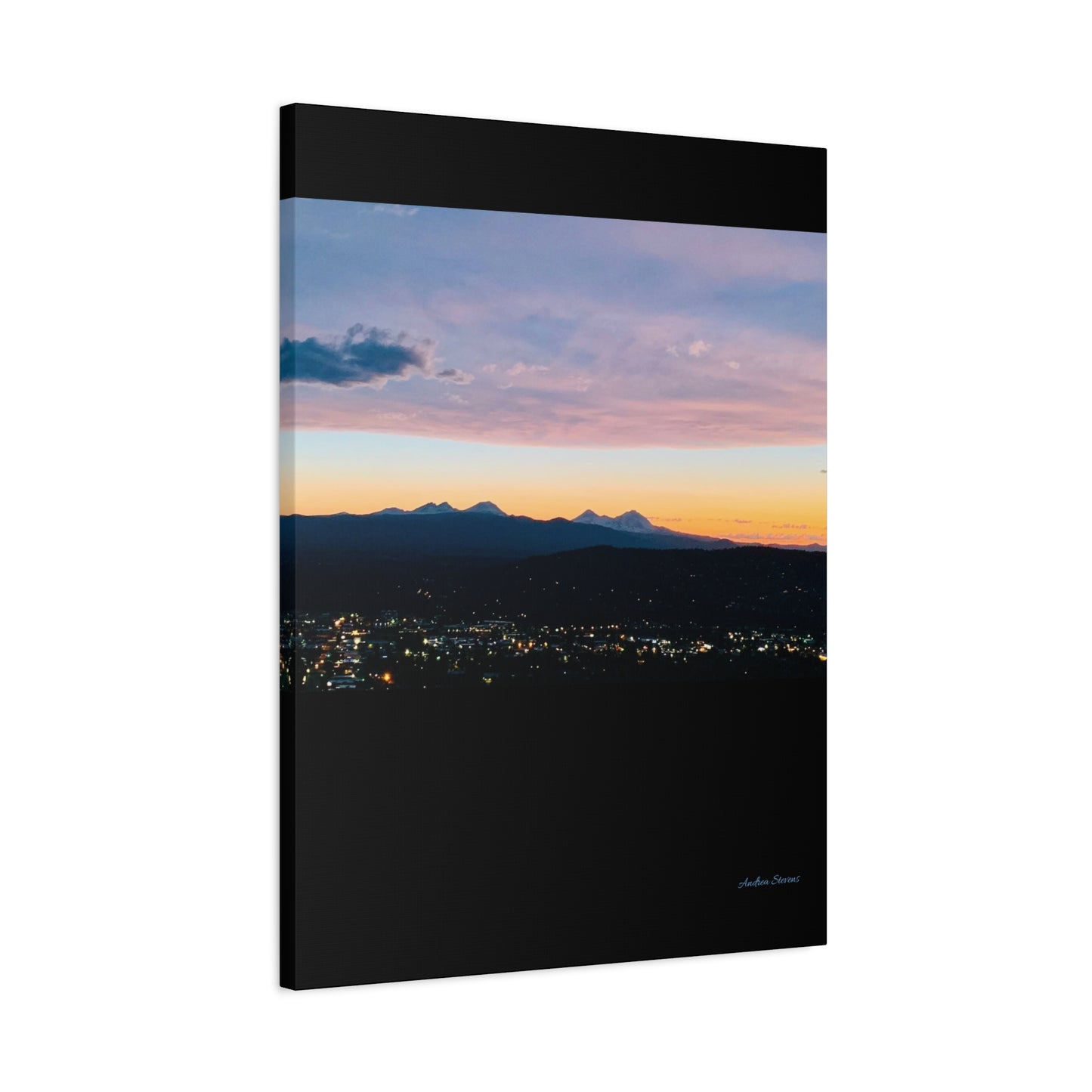 Serene Mountain Landscape Canvas Print - 1.25" Stretched Wall Art