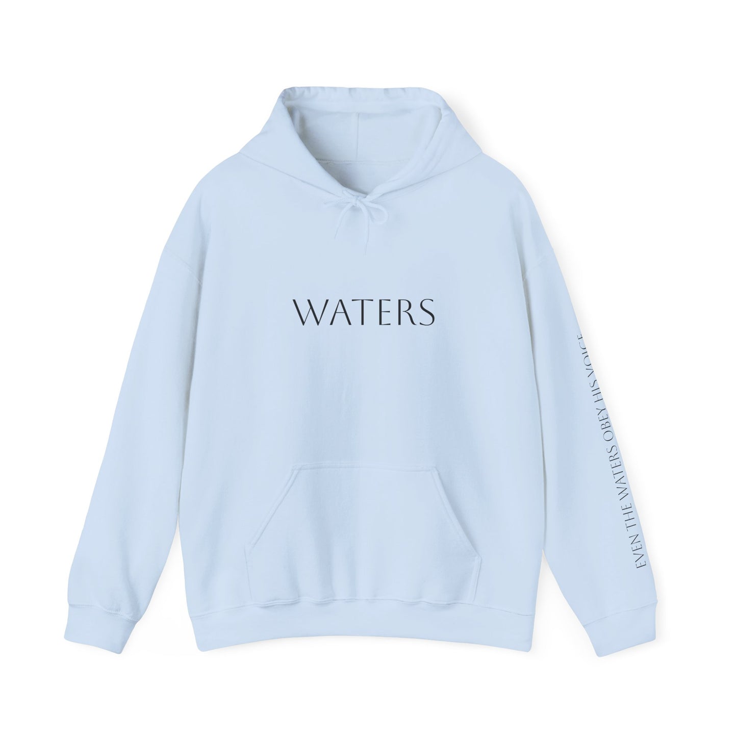 Minimalist Hoodie with 'WATERS' Text - Unisex Heavy Blend™