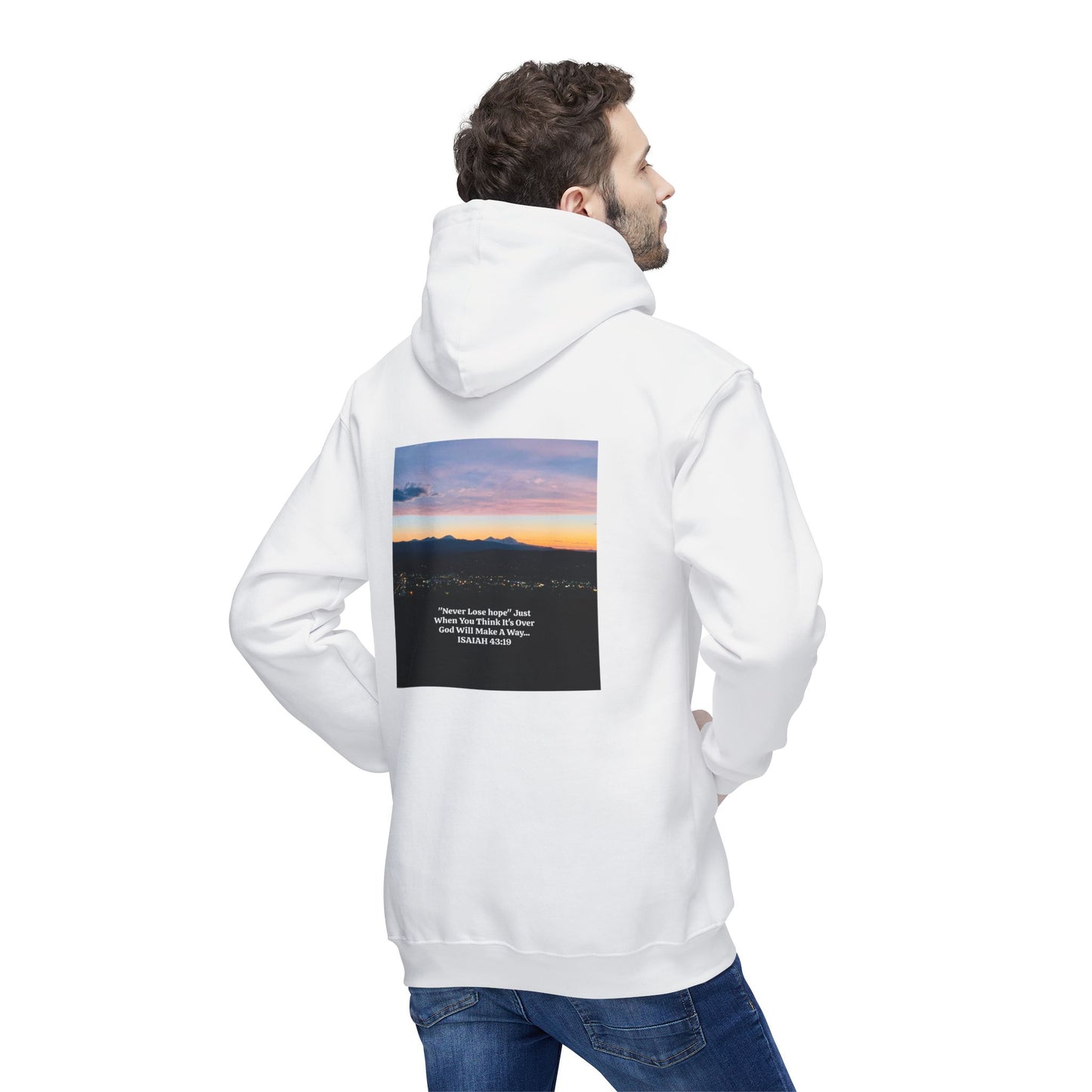 Pilot Butte Mountain Range Inspirational Quote Hooded Sweatshirt - Unisex, Made in USA