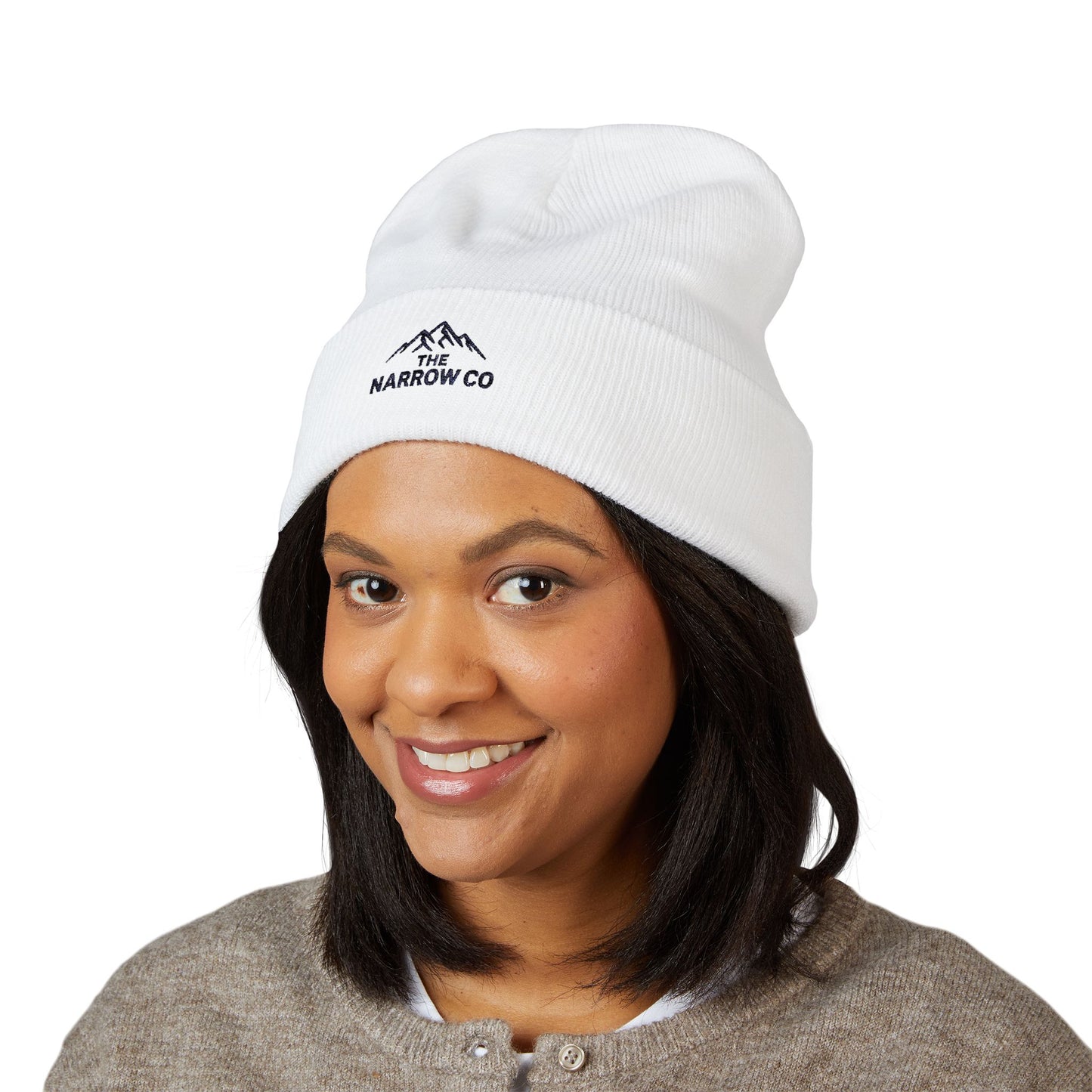 Embroidered Classic Cuffed Beanie - The Narrow Co. - Cozy Winter  Early Spring Accessory