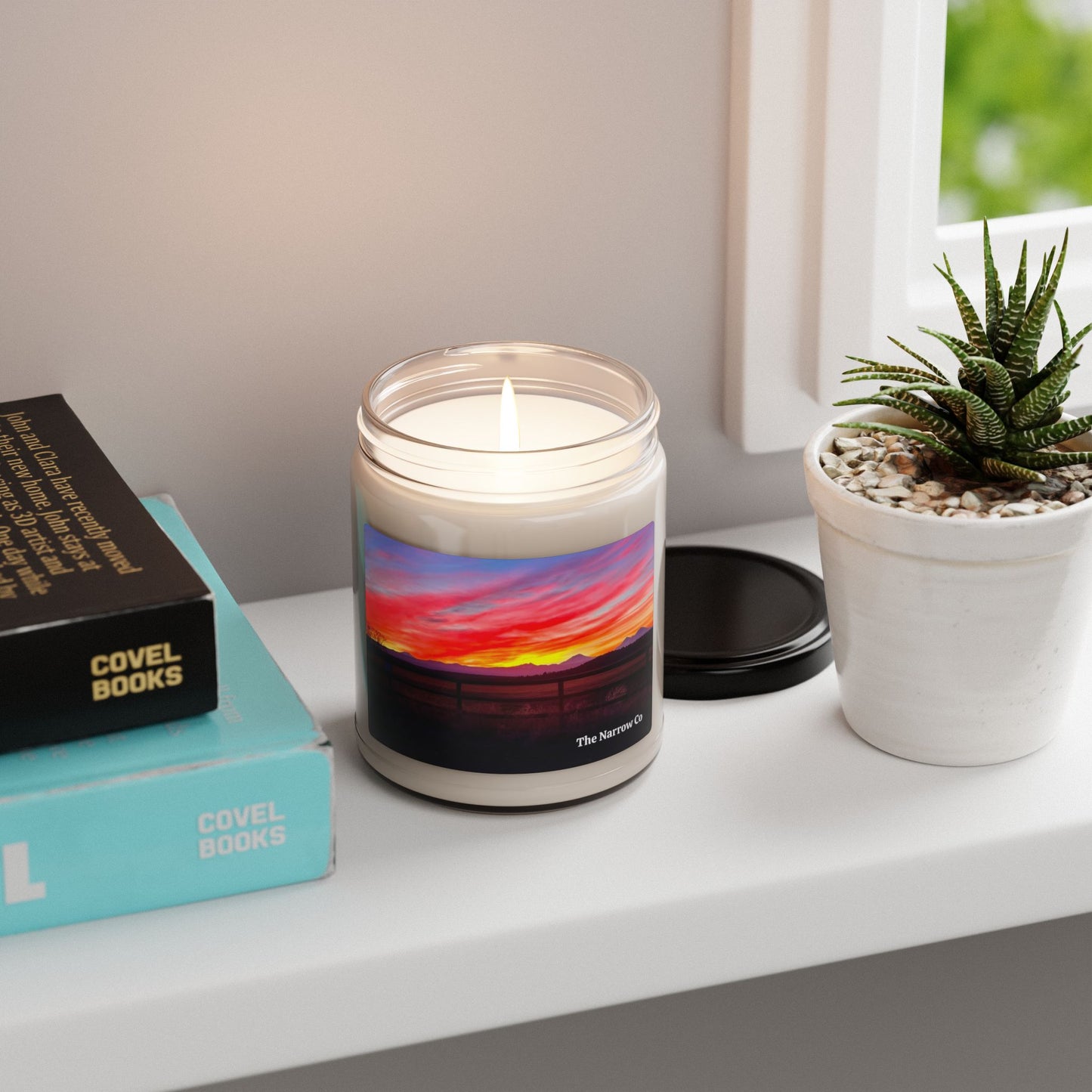 Sunset Bliss Scented Soy Candle - 9oz Aromatherapy Candle for Home Decor & Relaxation